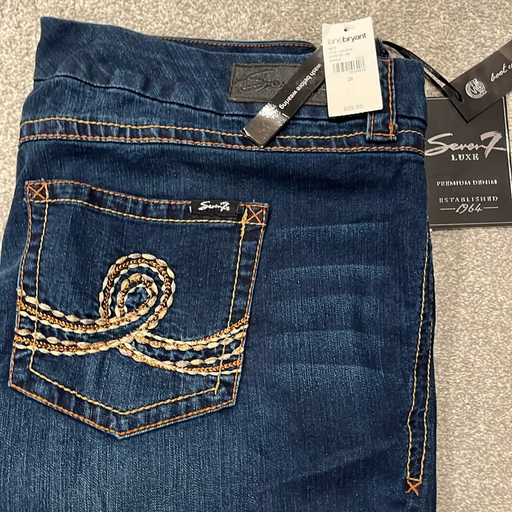 Seven 7 Women’s Blue Jeans Boot Cut Size 20